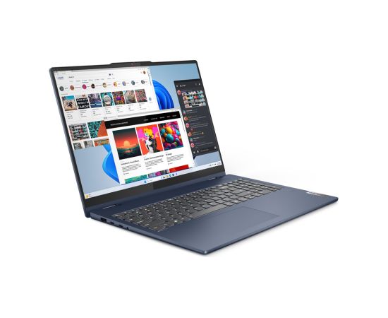 Lenovo IdeaPad 5 Intel Core 7 150U Hybrid (2-in-1) 40.6 cm (16") Touchscreen WUXGA 16 GB LPDDR5x-SDRAM 1 TB SSD Wi-Fi 6 (802.11ax) Windows 11 Home Blue New Repack/Repacked