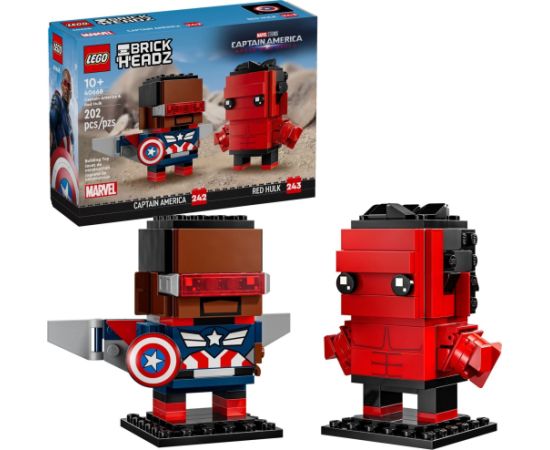 LEGO 40668 Super Heroes - Figurki Kapitana Ameryki i Czerwonego Hulka