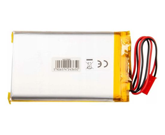 Akumulator Li-Po LP805080 Akyga AKY0580 3.7V / 4000mAh PCM złącze JST 2-Pin 150mm