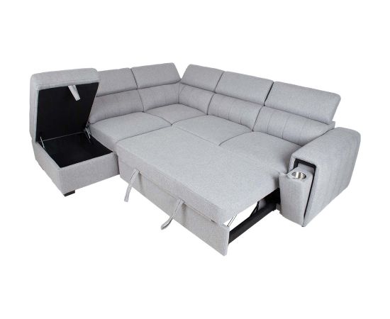 Corner sofa bed ODELIA-2 LC, grey