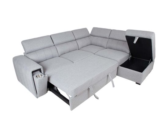 Corner sofa bed ODELIA-2 RC, grey