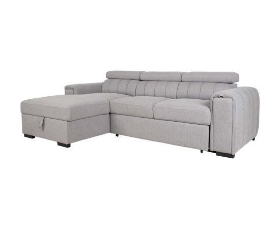 Corner sofa bed ODELIA LC, grey