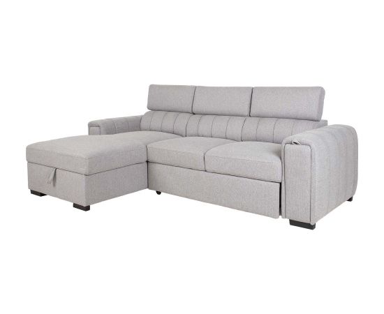 Corner sofa bed ODELIA LC, grey