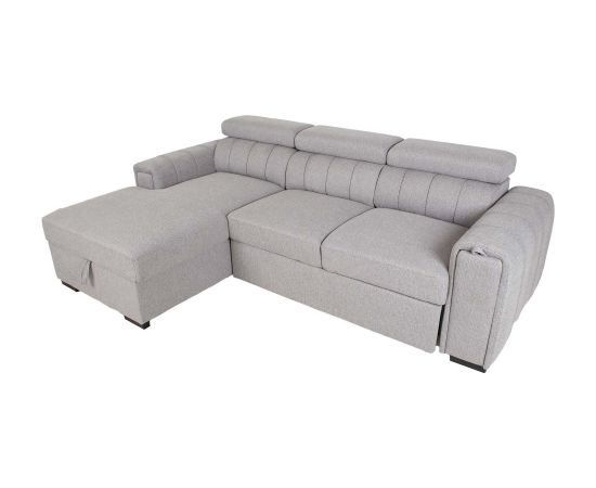 Corner sofa bed ODELIA LC, grey