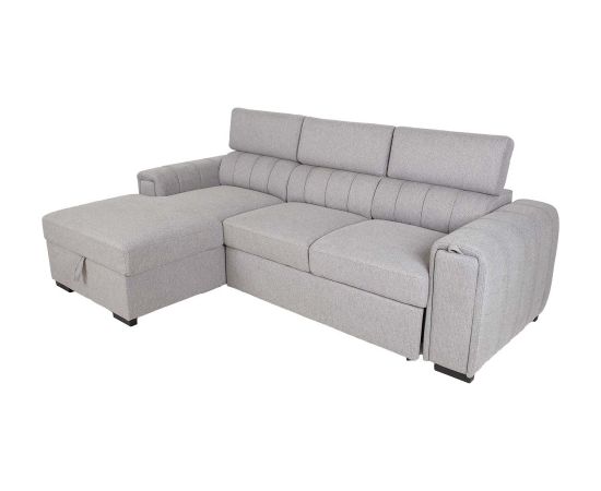 Corner sofa bed ODELIA LC, grey