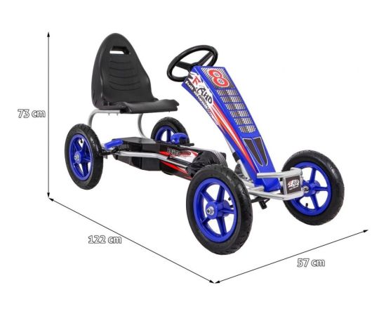 Ramiz Gokart Na Pedały Full Ahead AIR Niebieski