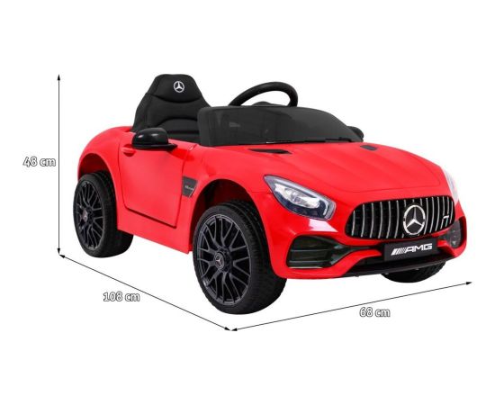 Ramiz Auto na akumulator Mercedes Benz GT Czerwony