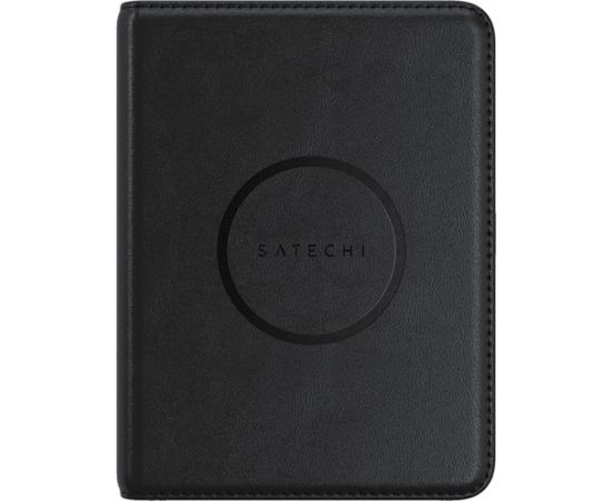 SATECHI Vegan-Leather Passport Cover w/ Find My (Black)