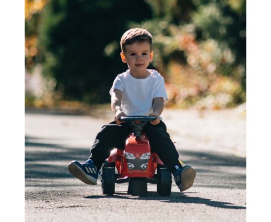 traktors ar piekabi - baby massey ferguson, sarkans