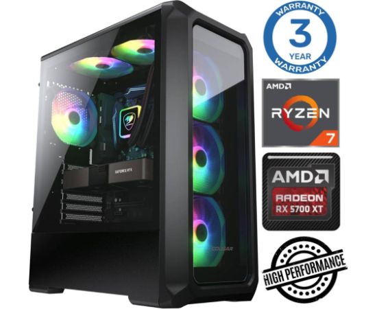 INTOP Ryzen 7 5700X 64GB 500SSD M.2 NVME RX5700 XT 8GB no-OS