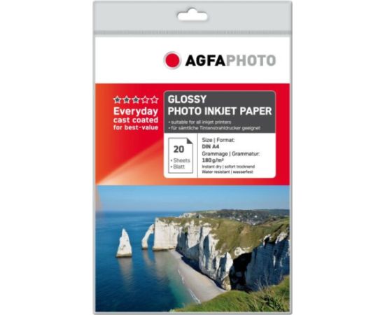 Agfaphoto фотобумага A4 Everyday Glossy 180 г 20 листов