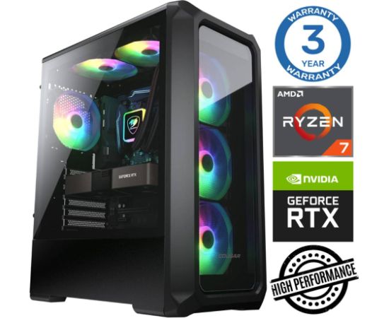 INTOP Ryzen 7 5700X 32GB 500SSD M.2 NVME RTX3050 6GB no-OS