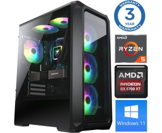 INTOP Ryzen 5 5600X 64GB 500SSD M.2 NVME RX5700 XT 8GB WIN11