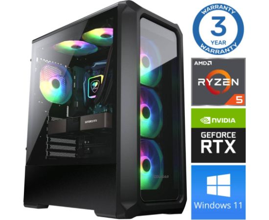 INTOP Ryzen 5 5600X 32GB 500SSD M.2 NVME RTX3060 12GB WIN11Pro