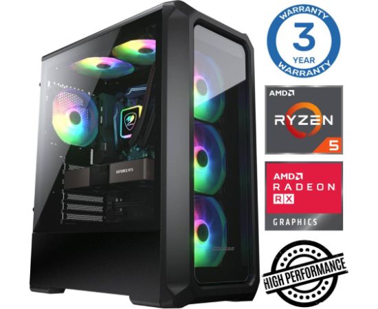 INTOP Ryzen 5 5500 32GB 1TB SSD M.2 NVME RX580 8GB no-OS