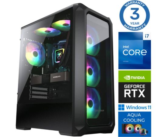 INTOP AQUA i7-14700F 64GB DDR5 500SSD M.2 NVME+2TB RTX4060Ti 8GB WIN11Pro