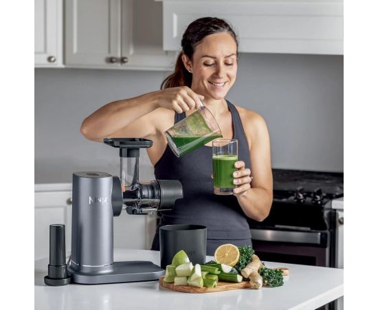 Ninja JC151EU NeverClog 150W Grey Cold Press Juicer sulu spiede