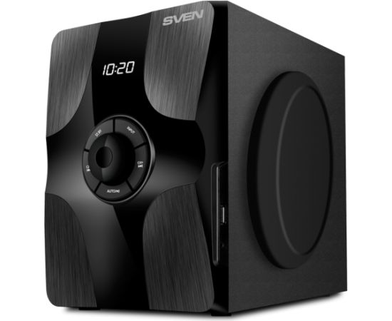 2.1 speakers SVEN MS-315, black, Bluetooth, FM, USB, Display, RC unit, power output 20W+2x13W (RMS)