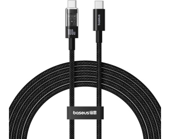 Baseus Gem USB C to USB C fast charging cable 2 m 100 W Black