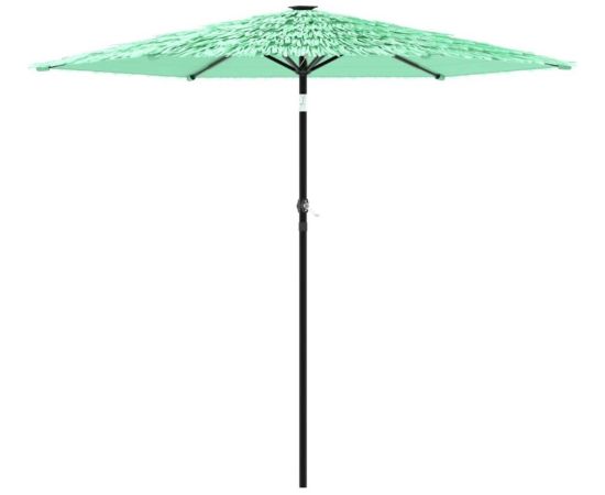 vidaXL Parasol ogrodowy na stalowym słupku, zielony, 223x223x213 cm