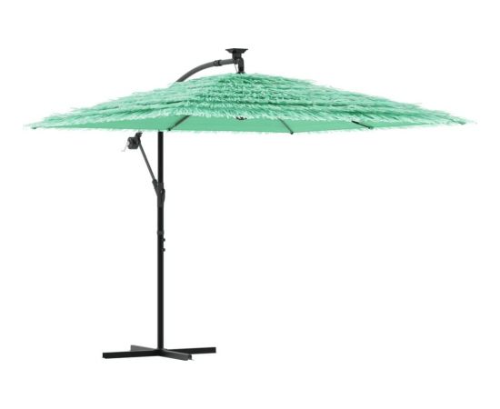 vidaXL Parasol ogrodowy na stalowym słupku, zielony, 246x246x230 cm