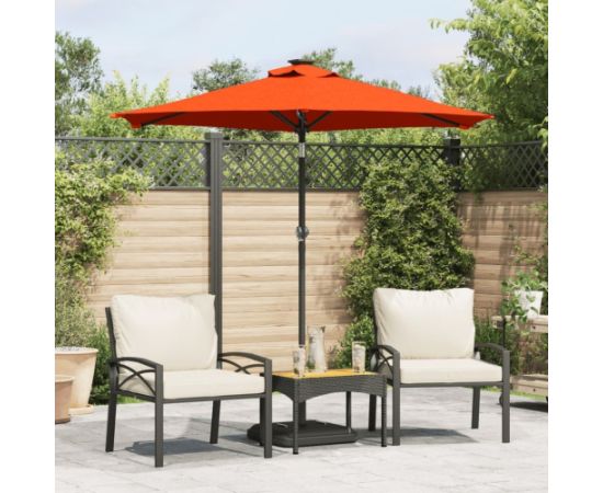 vidaXL vidaXL Parasol ogrodowy na stalowym słupku, terakota, 225x225x212 cm