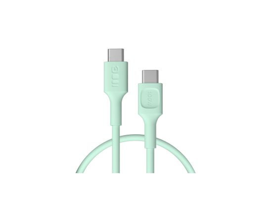 Kabelis Green Cell PowerFlex Fast Charging USB Type-C Male - USB Type-C Male 100W Mint Green 2m