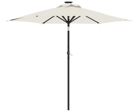 vidaXL vidaXL Parasol ogrodowy na stalowym słupku, biały, 225x225x212 cm