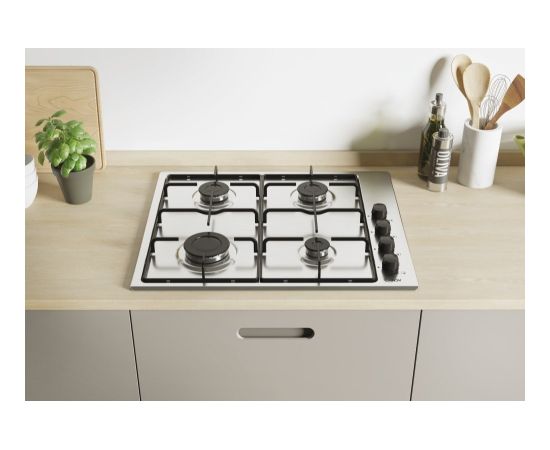 Candy Smart CHW6LBX/4U Stainless steel Built-in 60 cm Gas 4 zone(s)