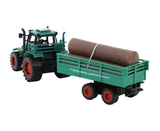 Adar Traktors ar piekabi  plastmasas 32 cm dažādas 104884