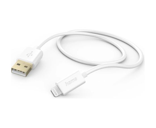 Hama 00201581 Charging Cable, USB-A - Lightning 1.5m white