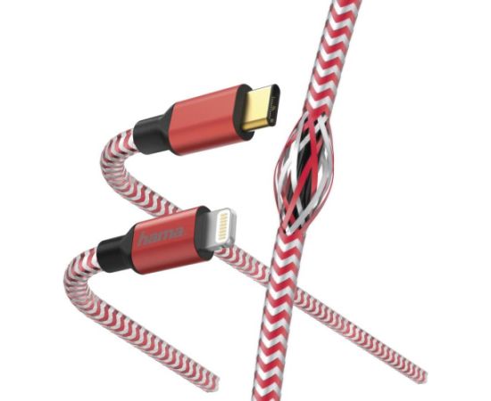 Hama 00183310 USB Type-C Cable - Lighting MFI 1.5m Red