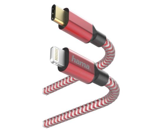 Hama 00183310 USB Type-C Cable - Lighting MFI 1.5m Red