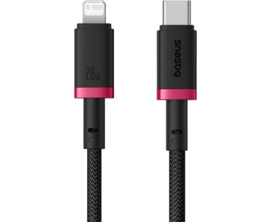 Baseus Dura Type C fast charging cable for iP 20 W 2 m Black, Red