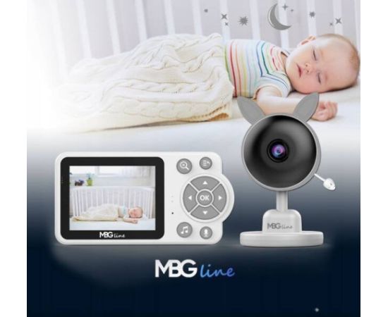 Niania Mbg Line Niania elektroniczna kamera na żywo tryb nocny LCD ZOOM bezprzewodowa
