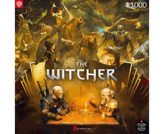 Cenega Publishing Puzzle Good Loot Gaming Puzzle: The Witcher (Wiedźmin) Playing Gwent 1000 elementów