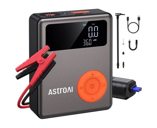4 in 1 Jump starter + Tire inflator + Power bank AstroAI DK-MF139