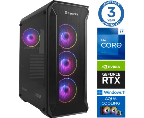 INTOP AQUA i7-14700F 16GB DDR5 500SSD M.2 NVME RTX5070Ti 16GB
 WIN11Pro