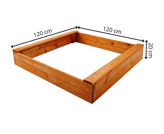 Деревянная песочница Springos SBX120SI 120х120см