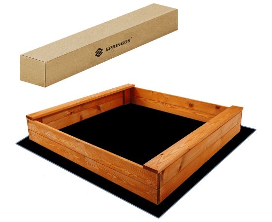 Деревянная песочница Springos SBX120SI 120х120см