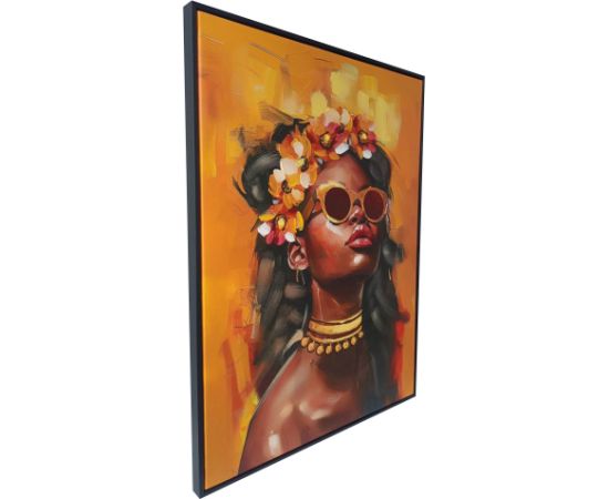 Wall art WALLY 60x80cm, woman and flowers 2