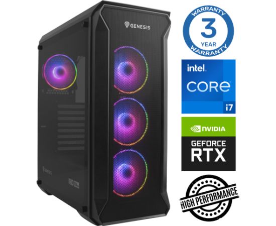 INTOP i7-12700F 16GB 1TB SSD M.2 NVME+2TB RTX5070 12GB no-OS