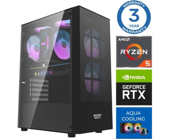 INTOP AQUA Ryzen 5 7600X 16GB DDR5 1TB SSD M.2 NVME RTX3060 12GB no-OS