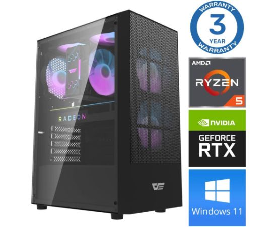 INTOP Ryzen 5 5600X 32GB 250SSD M.2 NVME RTX3050 6GB WIN11