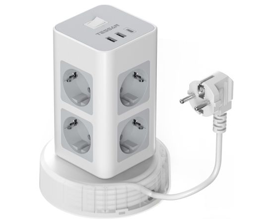 Tessan TPS03RX-DE-C power strip (white)