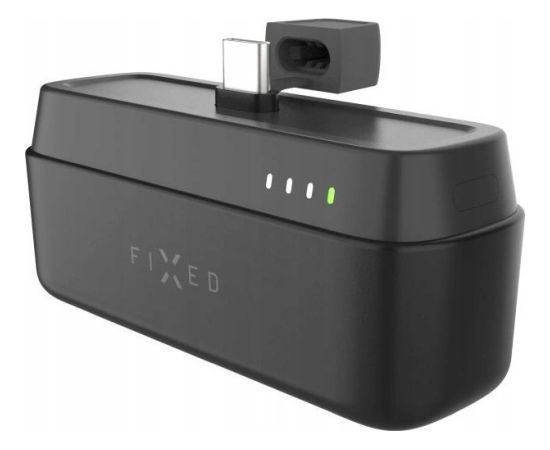 Powerbank Fixed | Zen 5 Plug-in Powerbank | FIXZEN-5PL-BK | 5000 mAh | USB-C: DC 5V/3A, 9V/2.22A, 12V/1.67A 20W MAX | Black