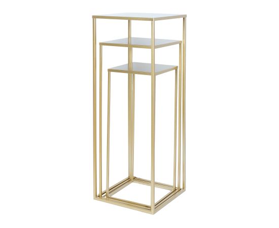 Puķu statīvs DEIA CHE L 25x25xH70cm, zeltīts