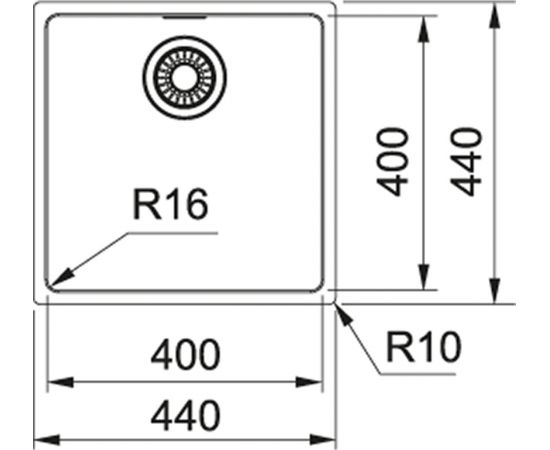 Franke Maris MRX 110-40 Nerūsējoša tērauda