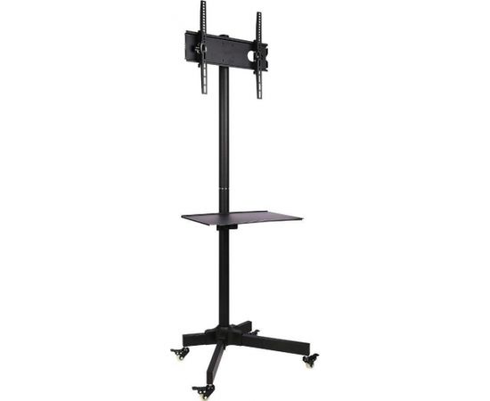 Techly Mobile stand for TV LCD/LED/Plasma 23''-55'' 25kg VESA tilting with shelf