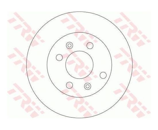 TRW Bremžu disks DF4409